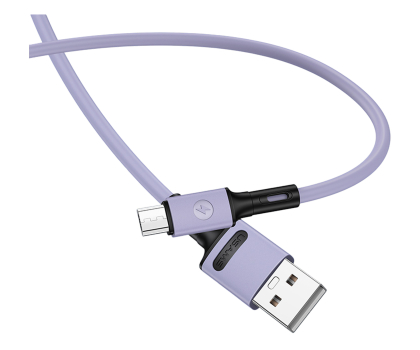 Kabel USAMS Kabel U52 microUSB 2A Fast Charge 1m purpurowy SJ435USB04